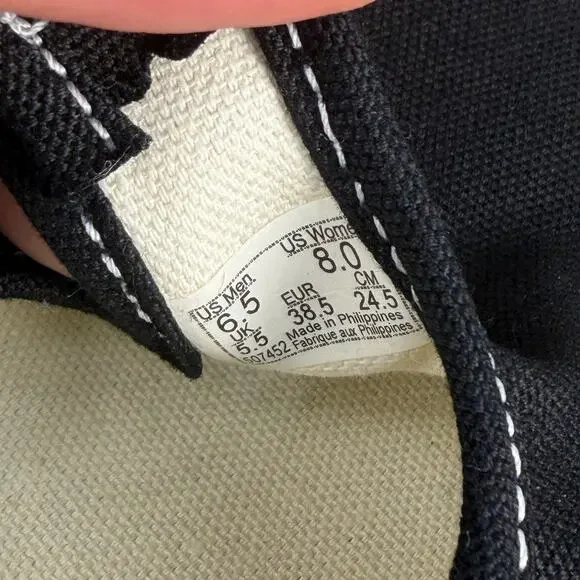 Vans Mary Jane Style 93 Shoes Sneakers Black Canvas Women's 8 Men's 6.5 Grunge - Picture 9 of 9